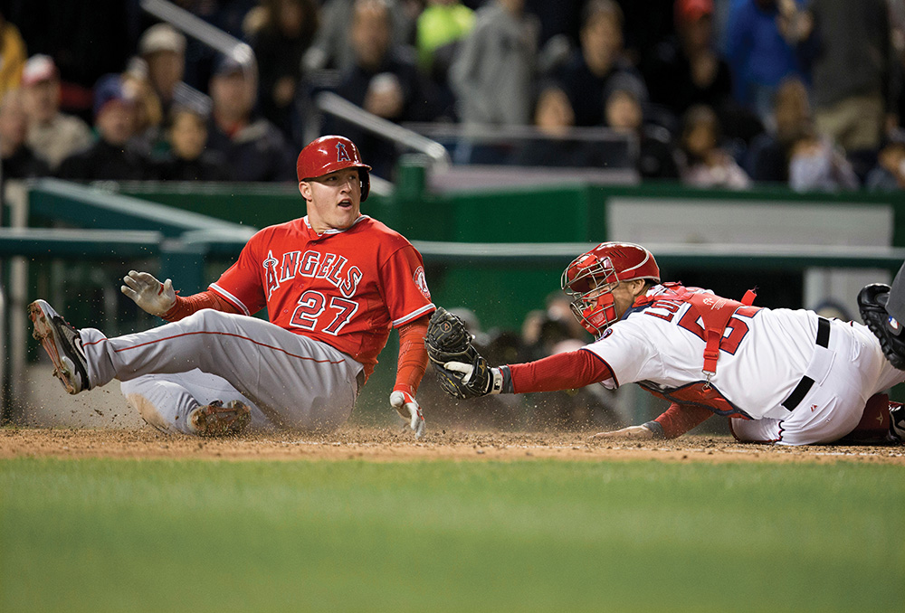 Mike Trout, Jose Lobaton