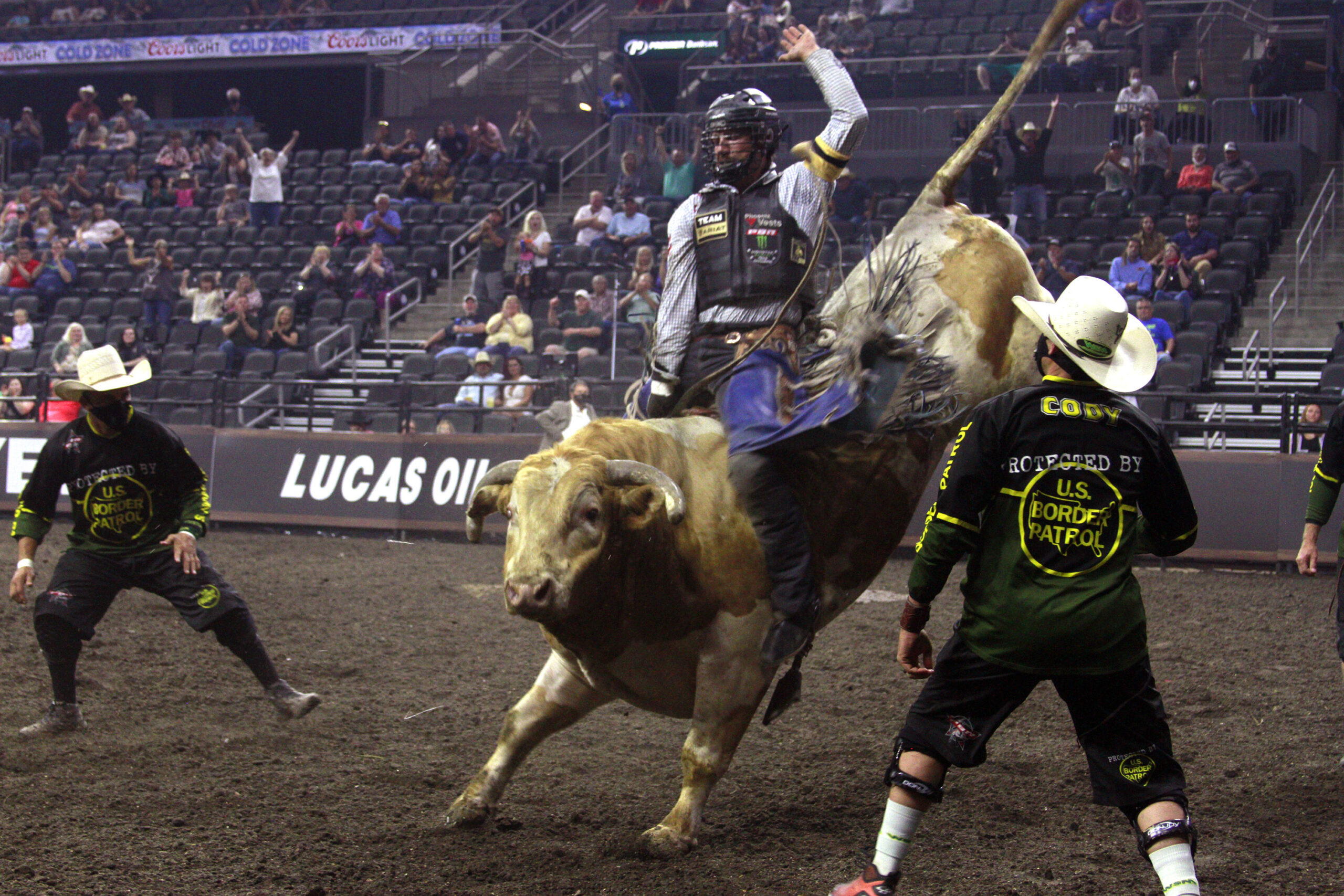 CORRECTION Bull Riding Crowds