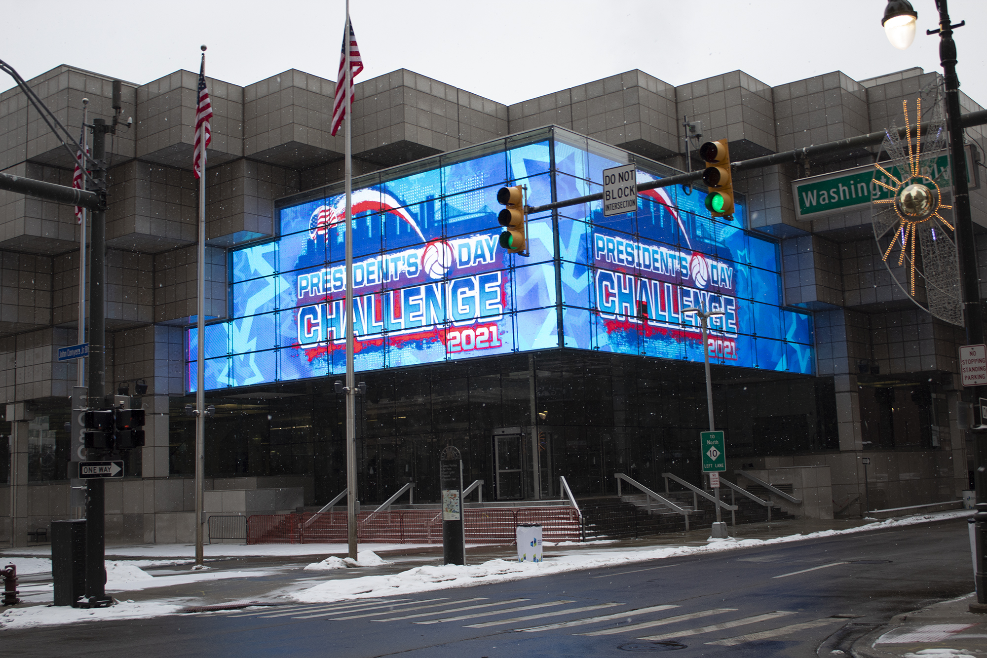 TCF Center digital sign