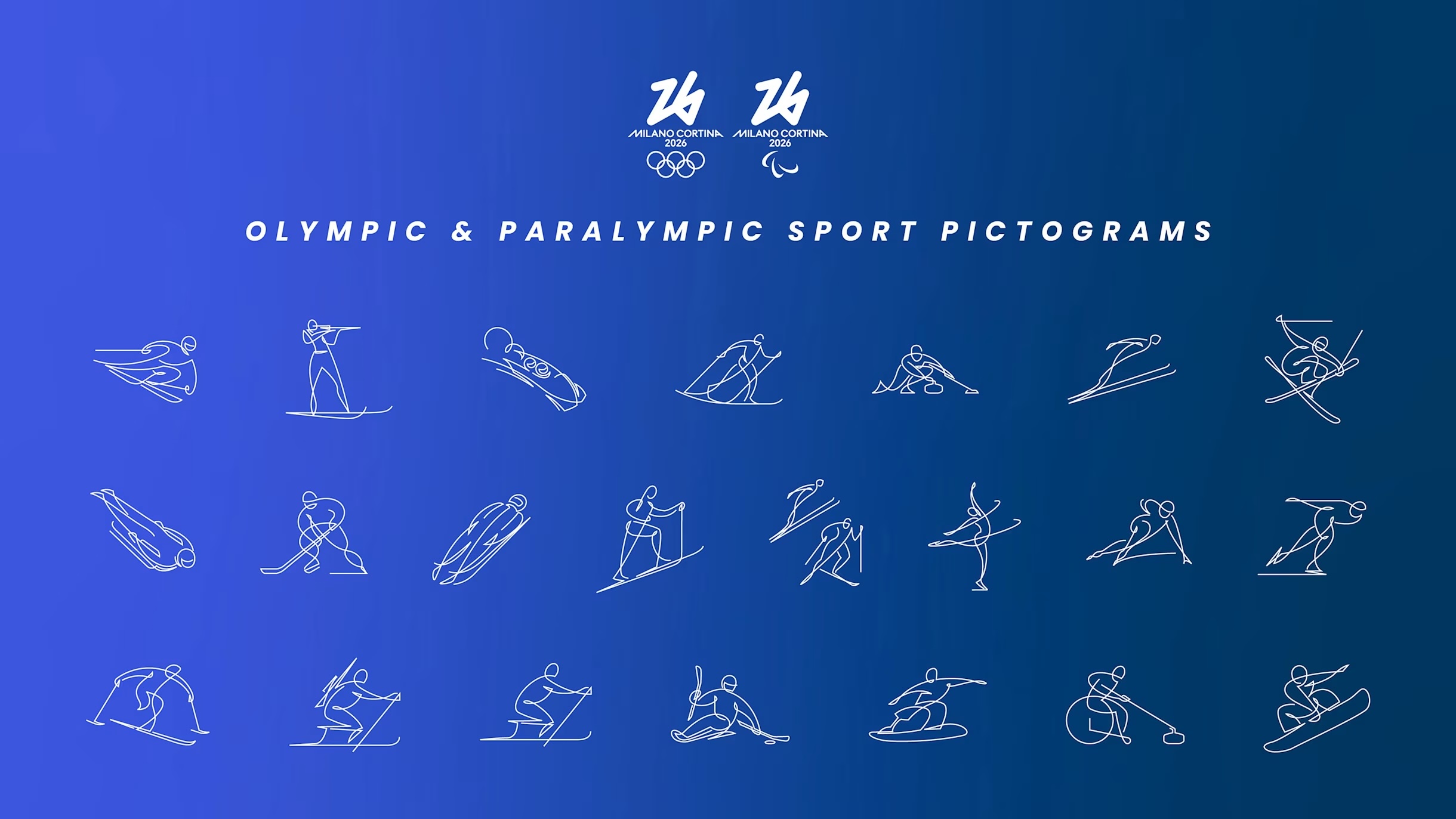 2026 Olympic Paralympic Pictograms