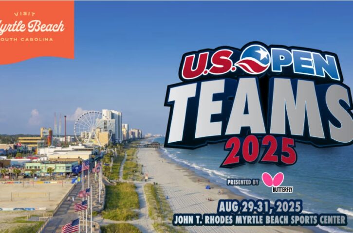 Myrtle Beach to Host US Open Team Table Tennis Championships